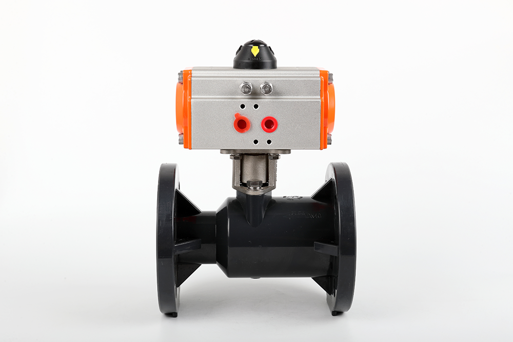 琼山气动法兰一体球阀